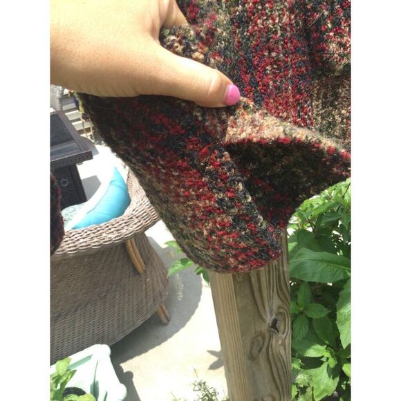 Blarney woollen mills Wool jacket small women brown plaid Ireland Irish full zip - Picture 7 of 10